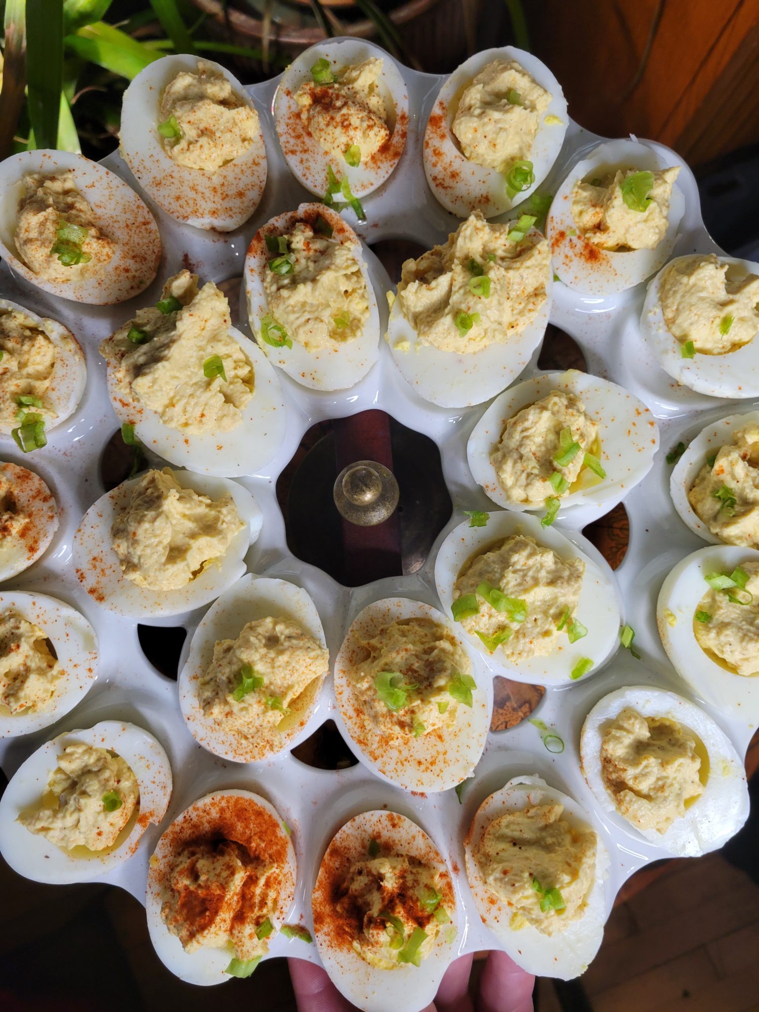 Deviled Eggs w/ Greek Yogurt & Chives