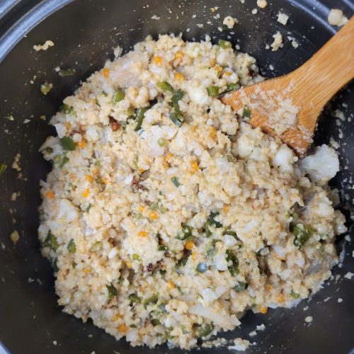 Couscous w/ Cauliflower & Poblano Peppers