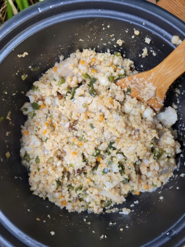 Couscous w/ Cauliflower & Poblano Peppers