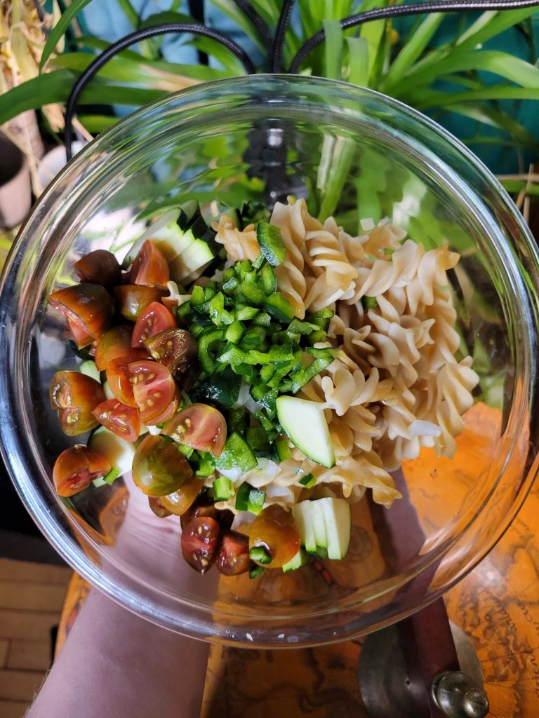 Pasta Salad w/ Salmon & Couscous