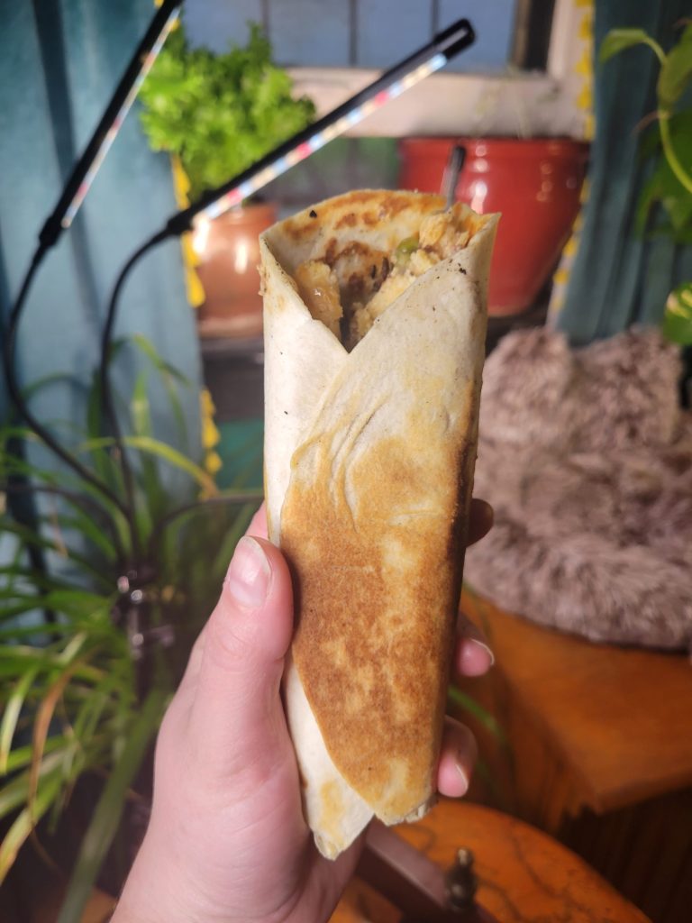 Burrito w/ Venison Shepherd's Pie