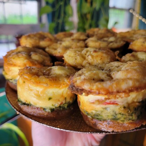 Miniature Quiche w/ Spinach & Gouda