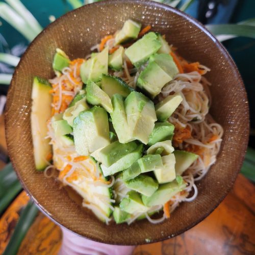 Vermicelli Salad w/ Jicama, Carrots, & Zucchini