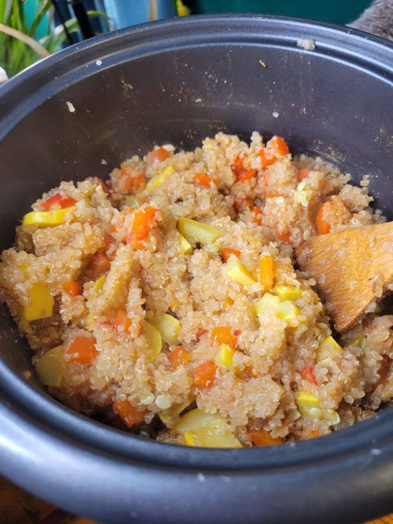 Quinoa w/ Summer Squash & Super Chili Peppers