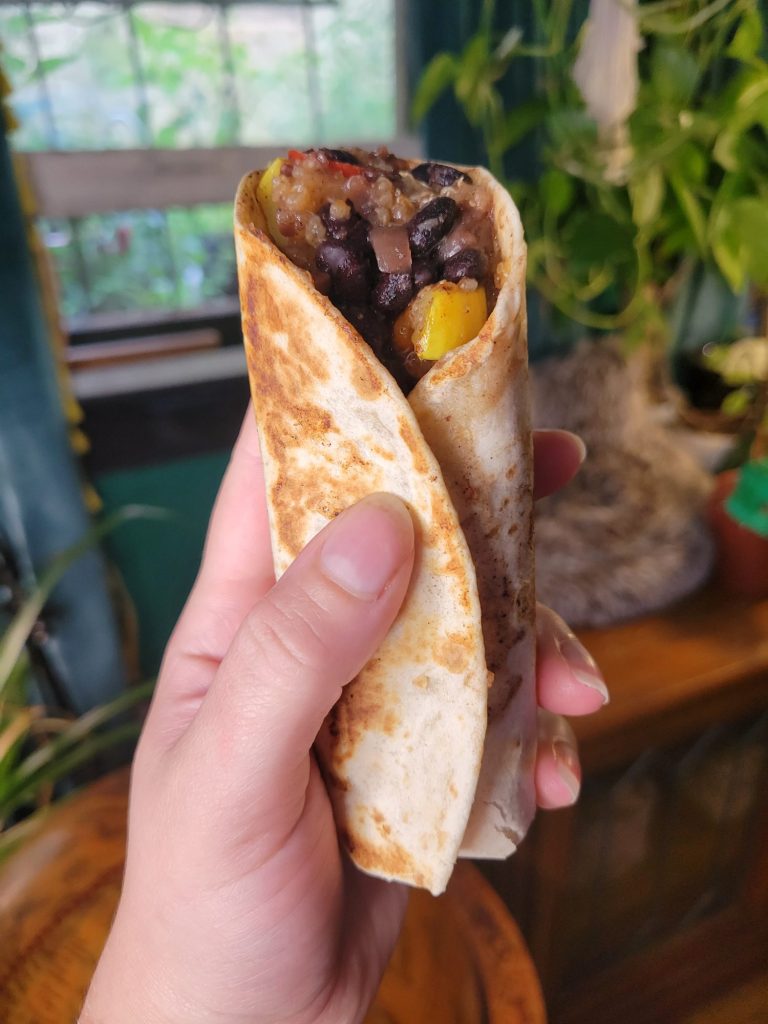 Burrito w/ Super Chili Black Beans & Quinoa