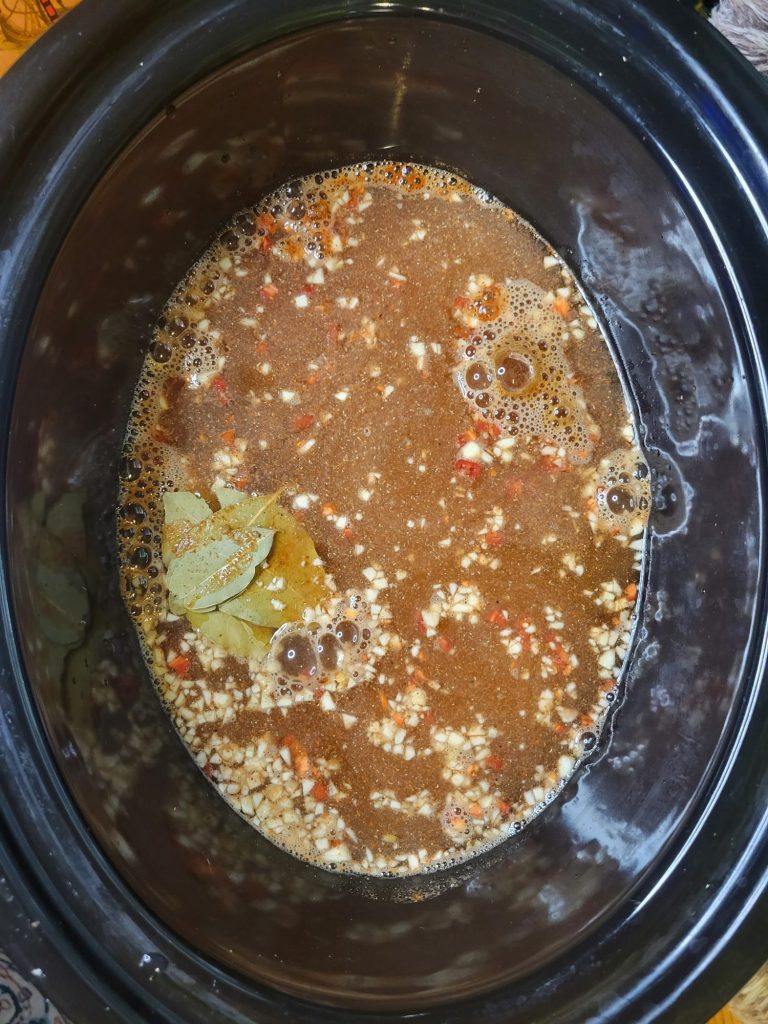 Slow Cooker Black Beans w/ Red Ember Peppers