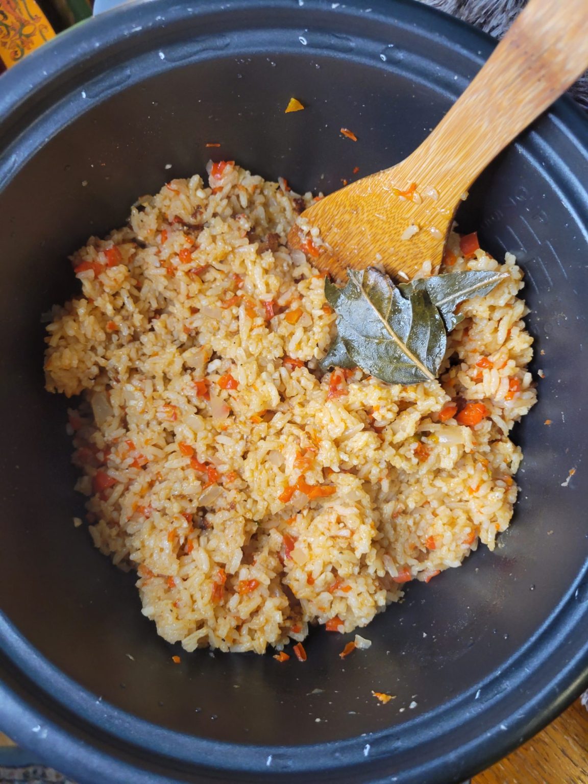 Cooking Brown Rice With Bay Leaves On The Stove preview