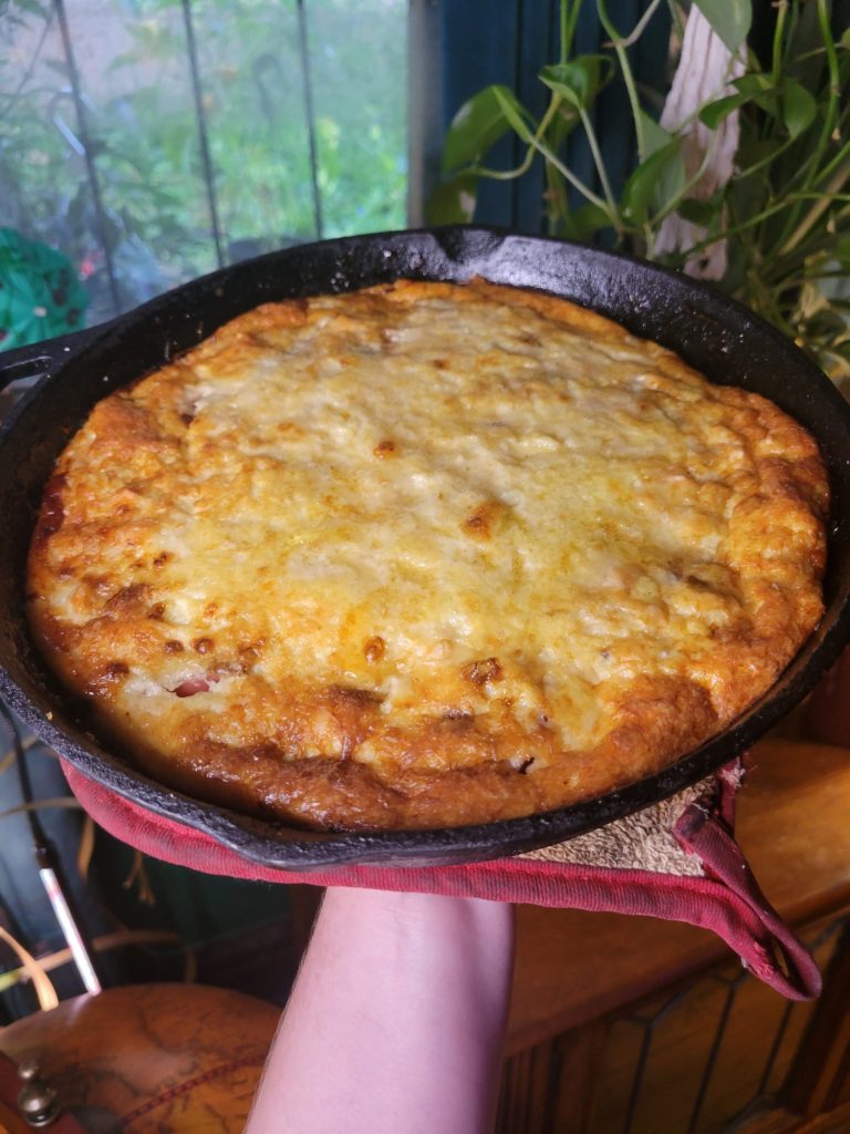 Quiche w/ Salmon, Leeks, & Snap Dragon Apples