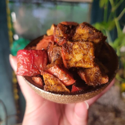 Roasted Snap Dragon Apple Cubes