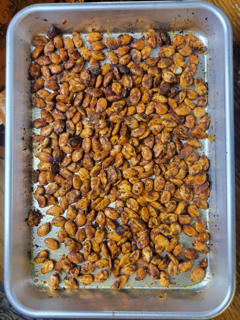 Roasted Kuri Squash Seeds