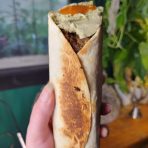 Burrito w/ Sweet Potato, Spinach, Quinoa, & Avocado Dip