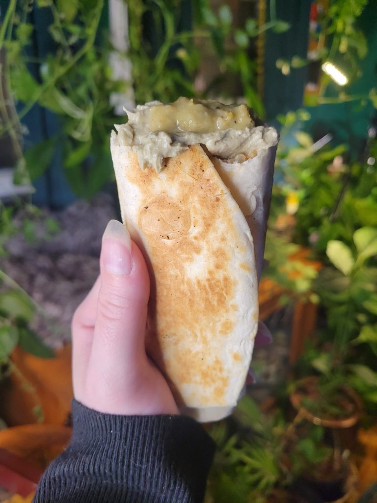 Burrito w/ Cayenne Pepper Spanish Rice